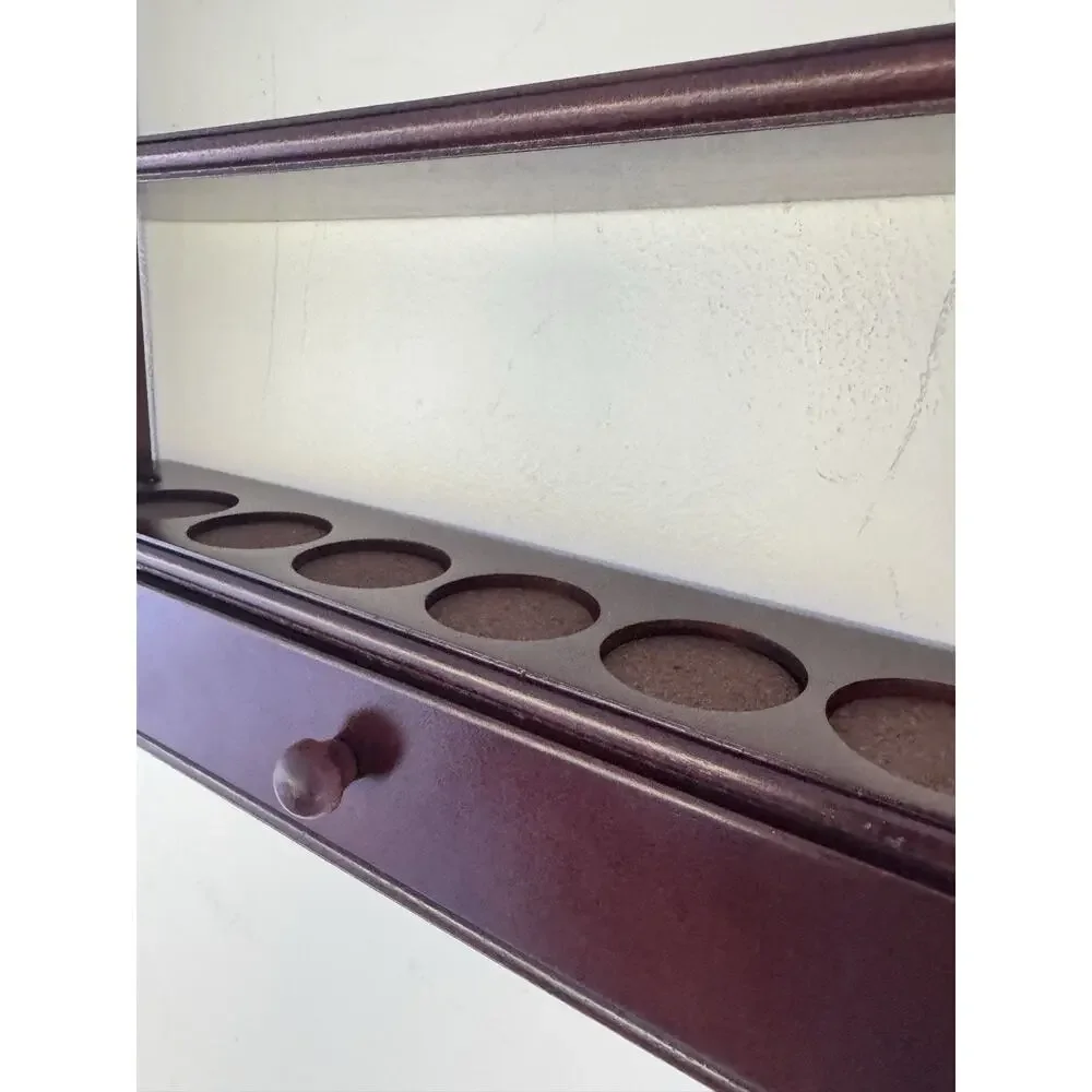 Lenox Spice Garden Wood Display Rack with Drawer W17xH16.75xD3.25”